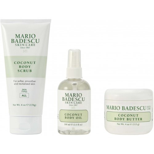 Mario Badescu Coconut Body Trio Šventinis rinkinys kūno priežiūrai