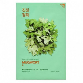 Holika Holika Pure Essence Mask Sheet Mugwort Lakštinė veido kaukė su paprastojo kiečio ekstraktu 1 vnt.