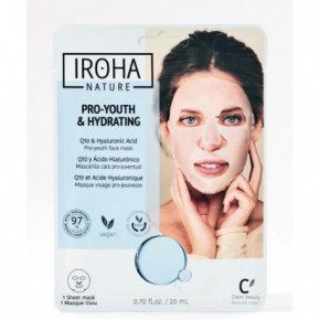 IROHA Antioxidant & Anti-Aging Q10 Mask Stangrinanti veido kaukė su Q10 23ml