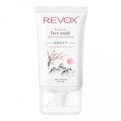 Revox B77 Japanese Routine Face Mask 3 Minute Ultra Moisturizing Itin drėkinanti veido kaukė - pažeista pakuotė 30ml