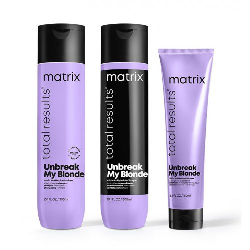 KlipShop Matrix Unbreak My Blonde Plaukų priežiūros priemonių rinkinys šviesiaplaukėms