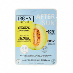 IROHA Nature Aftersun Sheet Mask Repairing Melon Calms & Hydrates Taastav näomask 25ml