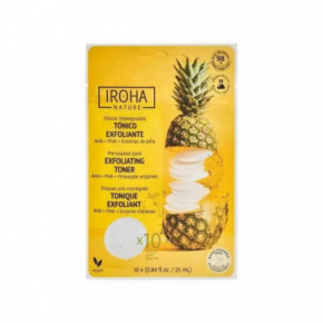 IROHA Nature Exfoliating & Brightening Toner Pad Pineapple Sejas kopšanas spilventiņi 10 gab.