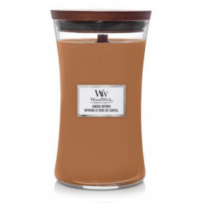 WoodWick Santal Myrrh Candle Žvakė Large Hourglass