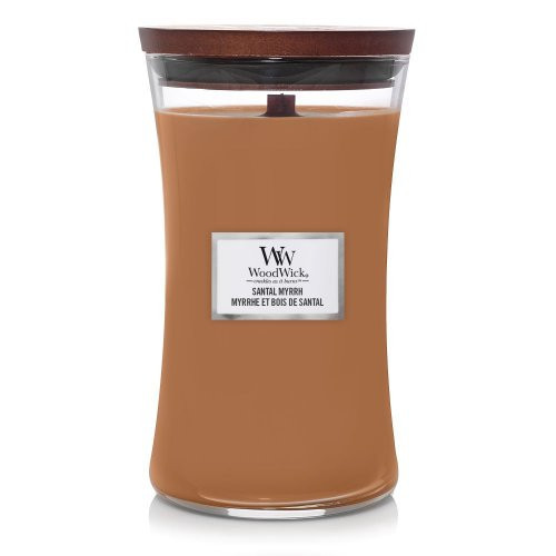 WoodWick Santal Myrrh Candle Žvakė Heartwick