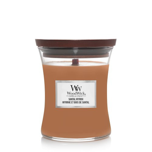 WoodWick Santal Myrrh Candle Žvakė Heartwick