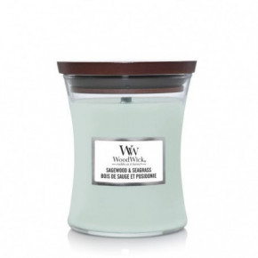 WoodWick Sagewood & Seagrass Candle Žvakė Medium