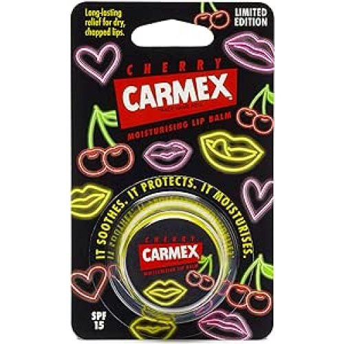 Carmex Neon Cherry Limited Edition Limituoto leidimo lūpų balzamas 7.5g