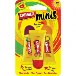 Carmex MINIS Squeeze Tube Lūpų balzamų rinkinys 3x5g