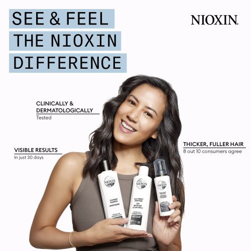 Nioxin SYS2 Care System Trial Kit Galvos odos ir plaukų priežiūros rinkinys stipriai retėjantiems plaukams Small