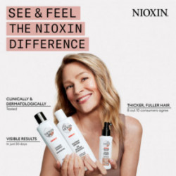 Nioxin SYS3 Care System Trial Kit Galvos odos ir plaukų priežiūros rinkinys dažytiems, nestipriai retėjantiems plaukams Small