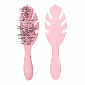 WetBrush Go Green Biodegradable Detangler Brush Bioloģiski noārdāma matu suka Pale Pink