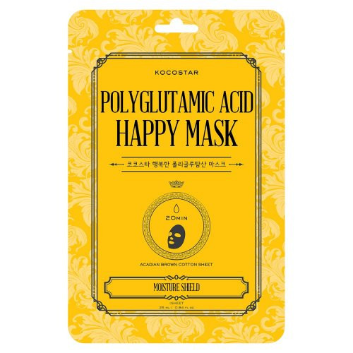 Kocostar Polyglutamic Acid Happy Mask Drėkinamoji lakštinė veido kaukė 1 vnt.