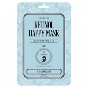 Kocostar Retinol Happy Mask Švytėjimo suteikianti lakštinė veido kaukė 1 vnt.