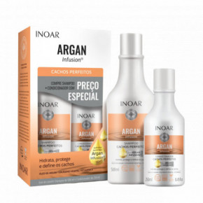 Inoar Argan Infusion Perfect Curls Duo Kit Garbanotų plaukų rinkinys 500ml+250ml