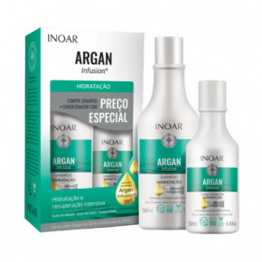 Inoar Argan Hydrating Duo Kit Matus mitrinošs komplekts 500ml+250ml