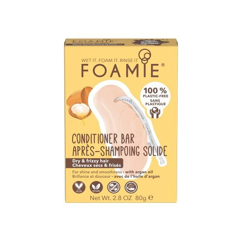 Foamie Conditioner Bar Kiss Me Argan Kietasis kondicionierius sausiems plaukams 80g