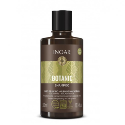 Inoar Botanic Shampoo Plaukus stiprinantis ir augimą skatinantis šampūnas 300ml