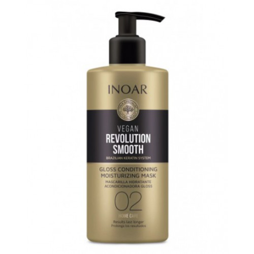 Inoar Vegan Revolution Smooth Gloss Conditioning Moisturizing Mask Step 2 Drėkinanti kaukė 350ml