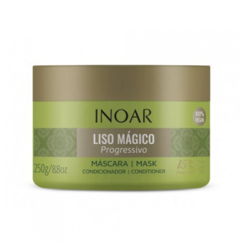 Inoar Liso Magico Progressivo Mask Plaukus tiesinanti plaukų kaukė 250g