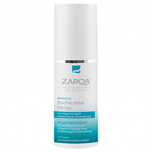 Zarqa Magnesium Pro-Age Night Cream Naktinis kremas brandžiai odai 50ml