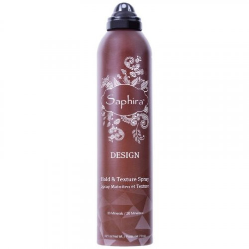 Saphira Design Mineral Hold & Texture Hair Spray Lakas plaukams su Negyvosios jūros mineralais 221ml