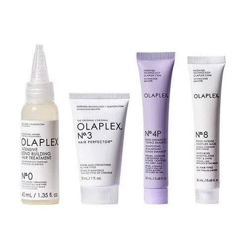 Olaplex Unbreakable Blondes Mini Kit Plaukų priežiūros rinkinys šviesiaplaukėms