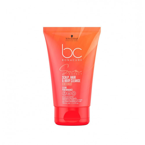 Schwarzkopf Professional BC Sun Protect Scalp, Hair & Body Cleanse Galvos odos, plaukų ir kūno valomoji priemonė 200ml