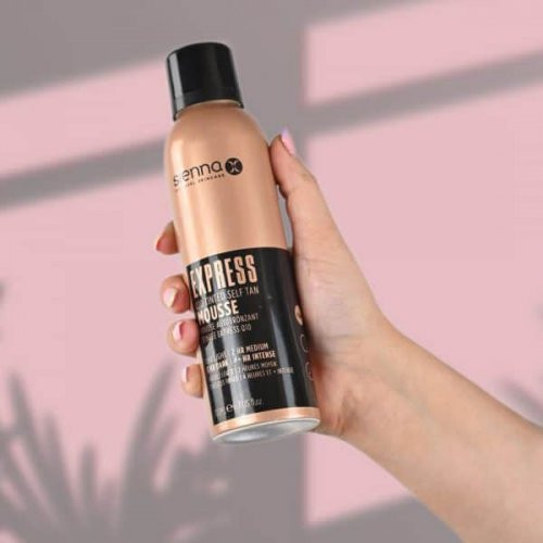 Sienna X Express Q10 Tinted Self Tan Mousse Savaiminio įdegio putos 200ml