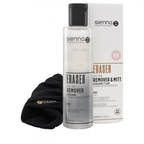 Sienna X Eraser Self Tan Remover Savaiminio įdegio valiklis su pirštine 200ml