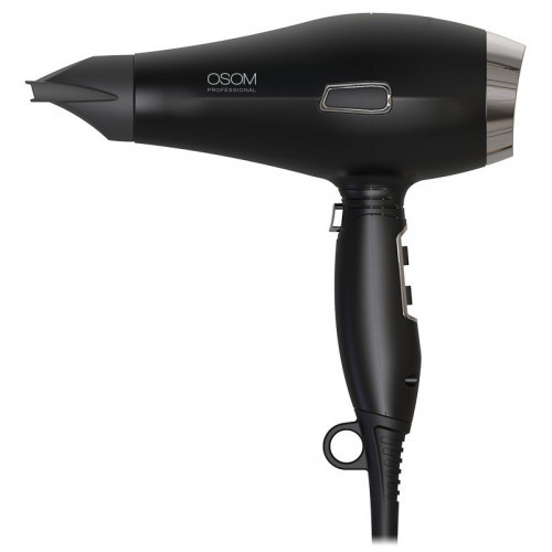 OSOM Professional Matte Black Hair Dryer Matinis plaukų džiovintuvas Juodas