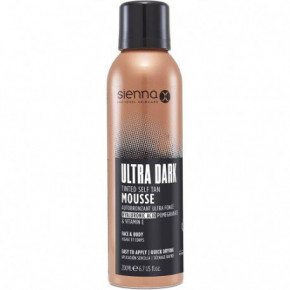 Sienna X Ultra Dark Tinted Self Tan Mousse Itin tamsios savaiminio įdegio putos 200ml