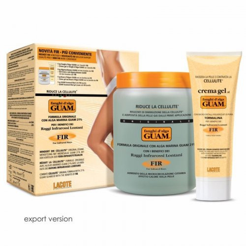 Guam Anti-cellulite Mud Mask + Firming Lifting Gel Anti-cellulite Kit Rinkinys celiulito gydymui Rinkinys