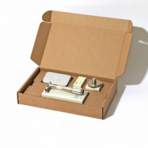 Leaf Shave Twig Single Edge Kit Rinkinys su vienašmeniu skustuvu Silver