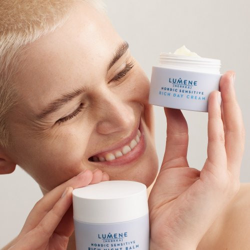 Lumene Nordic Sensitive [Herkkä] Rich Night Balm Naktinis veido balzamas 50ml