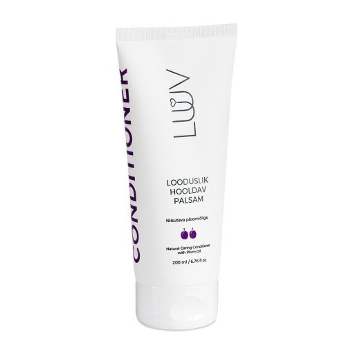 Luuv Natural Conditioner with Plum Oil Švelnus natūralus kondicionierius su slyvų aliejumi 200ml