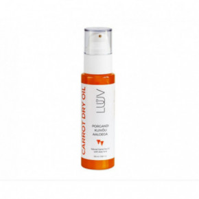 Luuv Natural Carrot Dry Oil with Aloe Vera Natūralus sausas morkų aliejus su alavijais 100ml