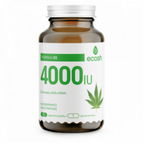 Ecosh Vitamin D3 4000IU D3-vitamiin 90 kapslit