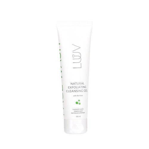 Luuv Natural Exfoliating Cleansing Gel with Bamboo Šveičiamasis gelinis prausiklis su bambuko dalelėmis 100ml