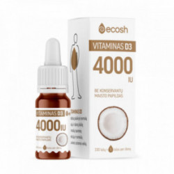 Ecosh Vitamin D3 With Coconut Vitaminas D3 su kokosų aliejumi 4000IU 10ml