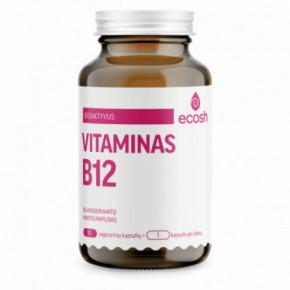 Ecosh Vitamin B12 Bioaktiivne vitamiin B12 90 kapslit