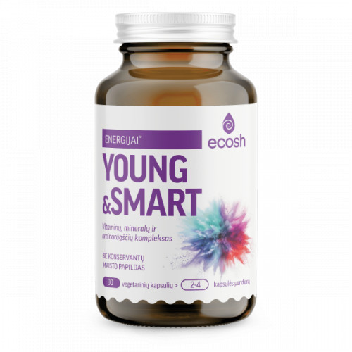 Ecosh Young & Smart Maisto papildas imunitetui 90 kapsulių