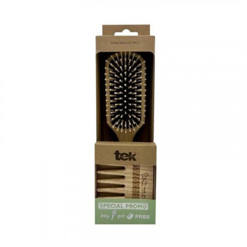 TEK Rectangular Hair Brush Combo Rinkinys plaukams Rinkinys