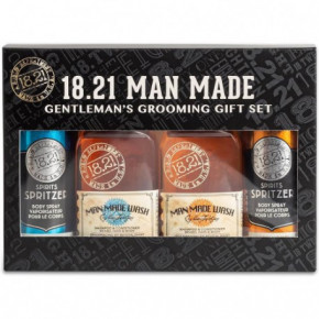 18.21 Man Made Gift Set Absolute Mahogany & Noble Oud Matu un ķermeņa kopšanas komplekts vīriešiem Komplekts