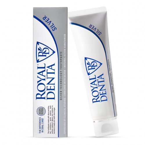 Royal Denta Toothpaste With Silver Dantų pasta su sidabru 130 g