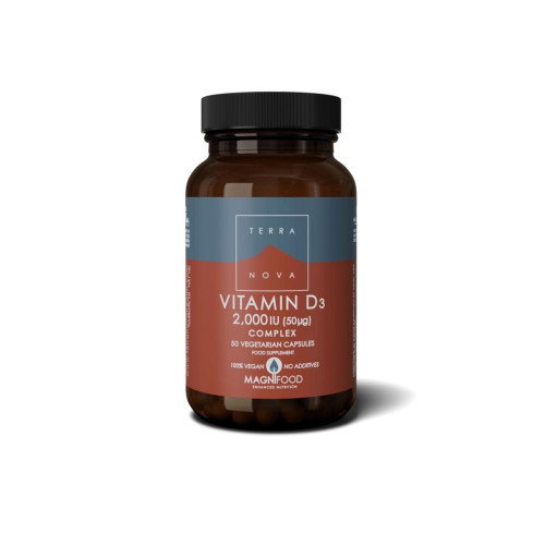 Terranova Vitamin D 2000 Vitaminas D 50 kapsulių