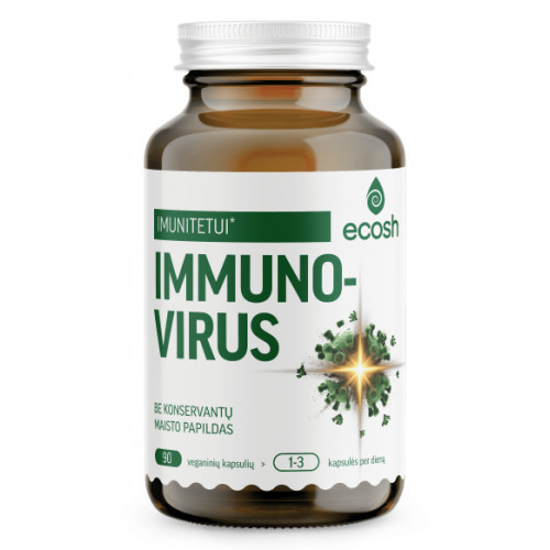 Ecosh Immuno-Virus Maisto papildai imunitetui 90 kapsulių