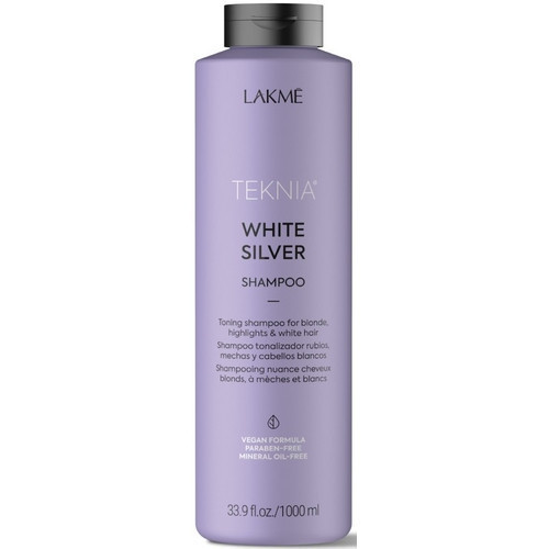 Lakme White Silver Geltonumą neutralizuojantis šampūnas 300ml