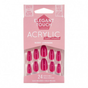 Elegant Touch Acrylic - Spiced Nutmeg False Nails Berry Lemonade