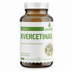 Ecosh Quercetin FlaviPure with Vitamin C Complex Kvercetinas su vitamino C kompleksu 90 kapsulių